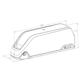 EM3ev King Shark 52V 19.6Ah Lithium Ebike Battery - Samsung 50E